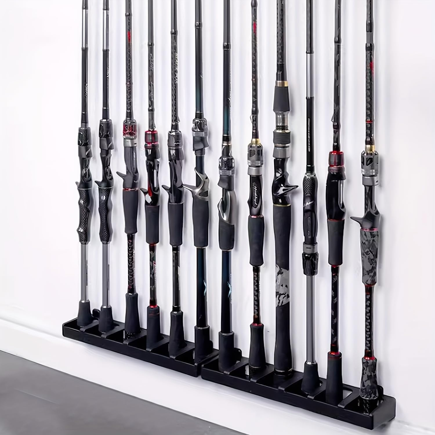 Yotsuba 6-Rod Rack Fishing Pole Holder Tackle Wall Fishing Rod Storage Fixed Stand image number 1
