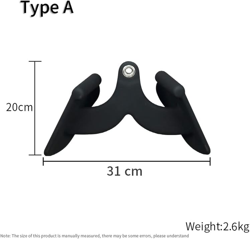 Cable Pulley Attachment Cable Pulley Accessories Exercise Machine Accessories LAT Pull-Down Bar V-Grip Tricep Grip Handle Inverted image number 4