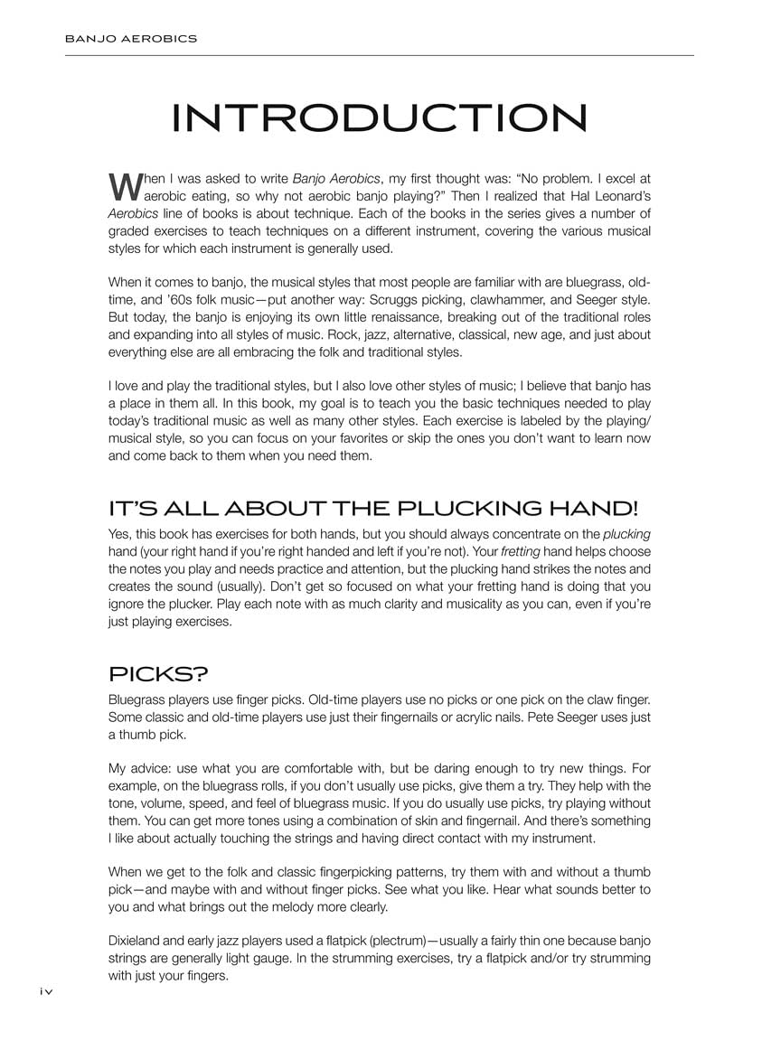 Banjo Aerobics: a 50-Week Workout Program for Developing, Improving and Maintaining Banjo Technique Bk/Online Audio image number 5