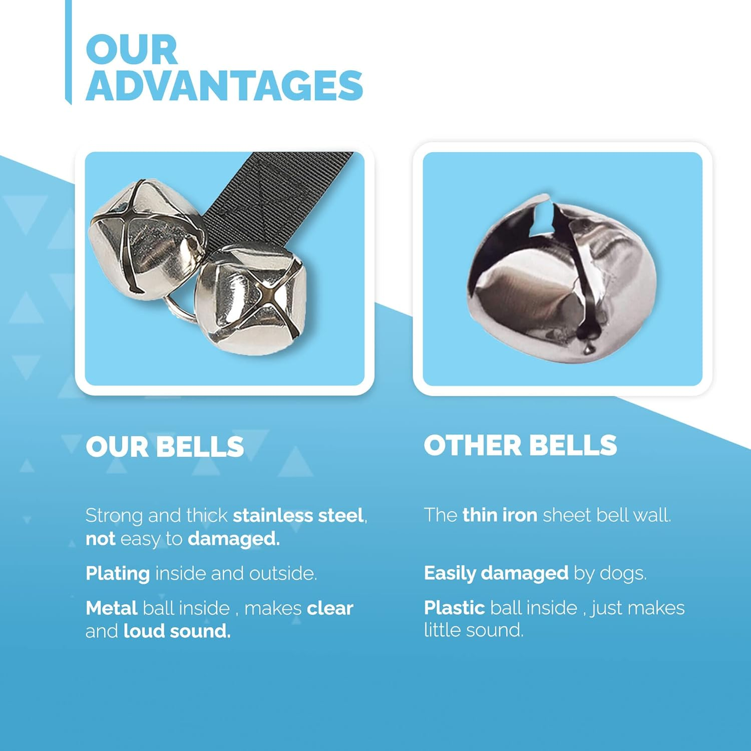 Furdreams Dog Training Doorbells, Durable Puppy Toilet Training Bells with Loud Jingle, Length Adjustable and Ages, Teaching Your Fur Babies to Ring When Its Toilet Time to Get Outside image number 6