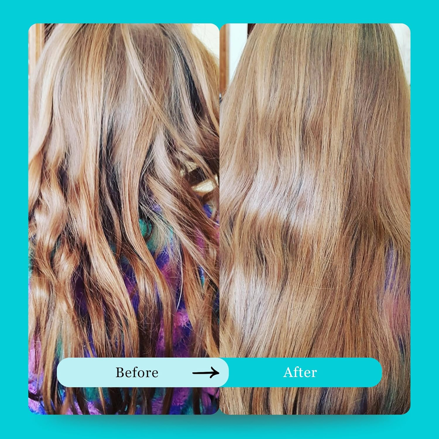 HAPPY HAIR Happy Detangler Paddle Brush with Boar Bristles & Nylon Pins | Designed by Women to Detangle & Smooth Thick, Fine or Curly Hair | Pain-Free Slick Back Brush, Ultra Lightweight (Teal) image number 3