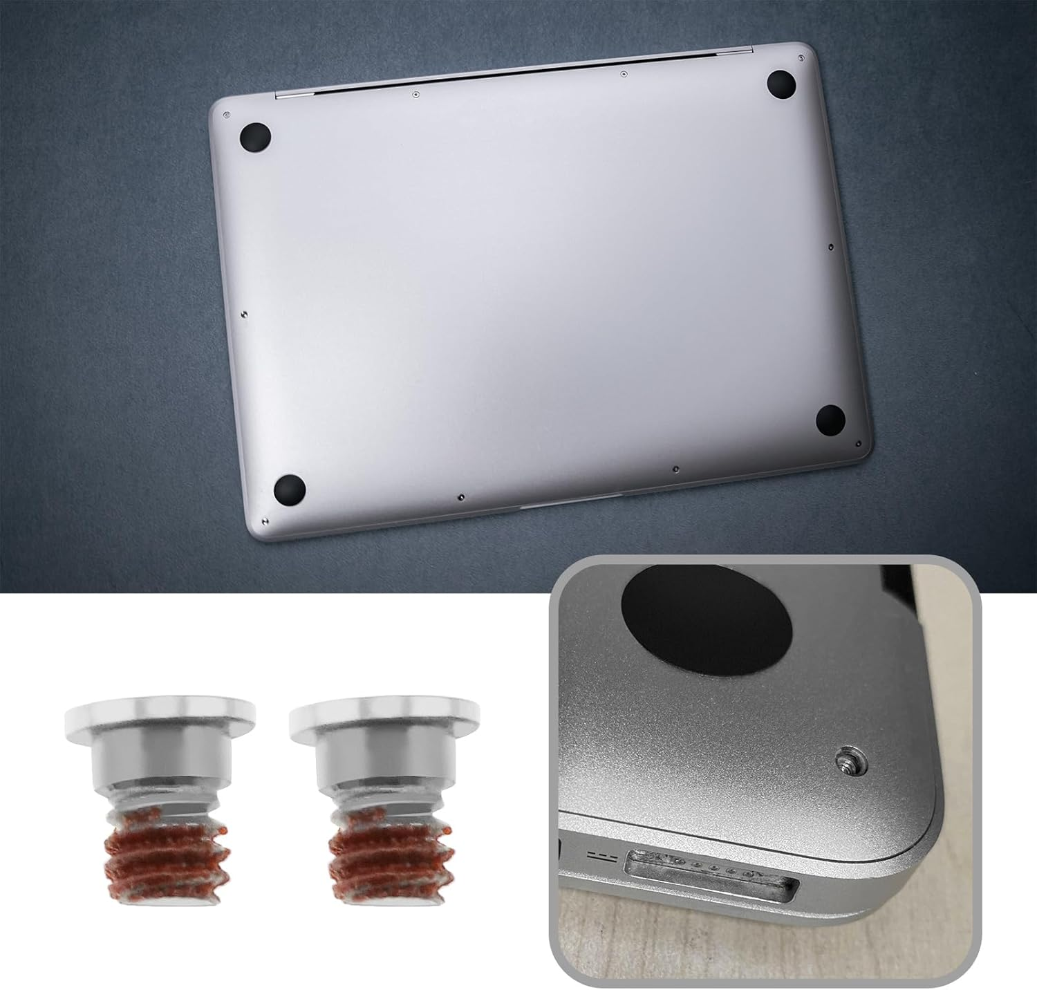 Emsea 2 Sets Bottom Base Screws Compatible with Macbook Pro Retina 13" 15'' A1425 A1502 A1398 2012-2015 Laptop PC Computer Repair Replacement Screws image number 5