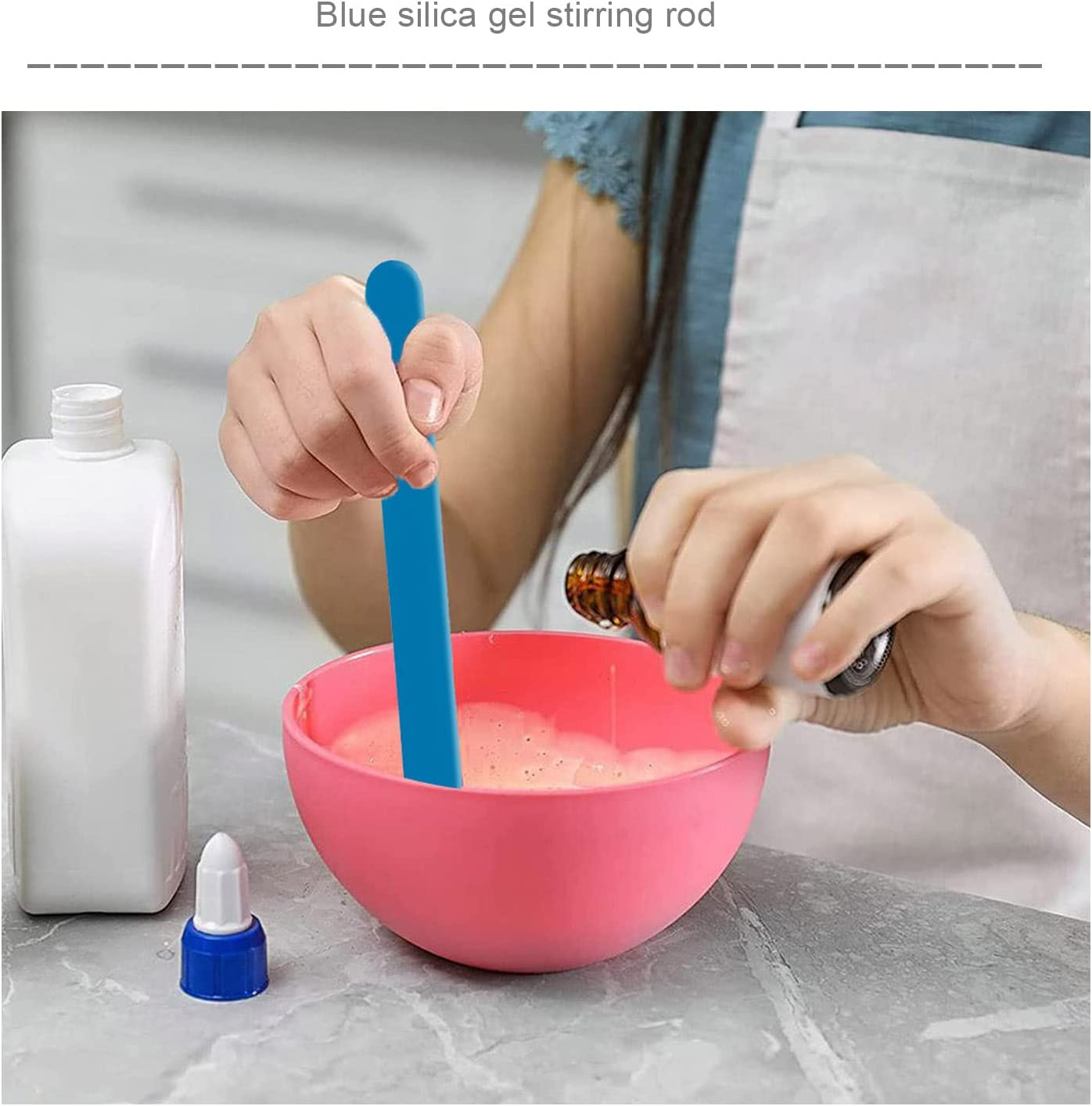 Emsea Silicone Stir Sticks 6Pcs Facial Makeup Stirring Rods for Mixing Resin Epoxy Liquid Paint Making Glitter Tumblers Making DIY Crafts Face Mask Mixing and Application image number 5