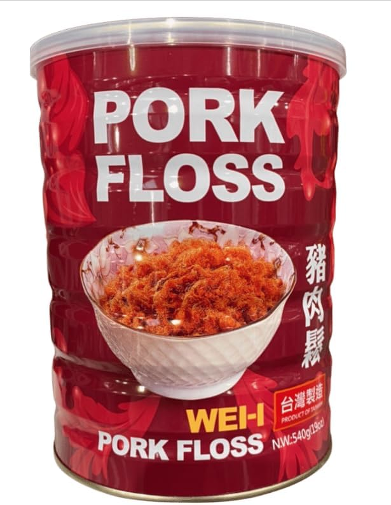 WEI-I Shredded Dried Pork Floss Seasoning Savoury Congee Snack, No MSG 540G image number 4