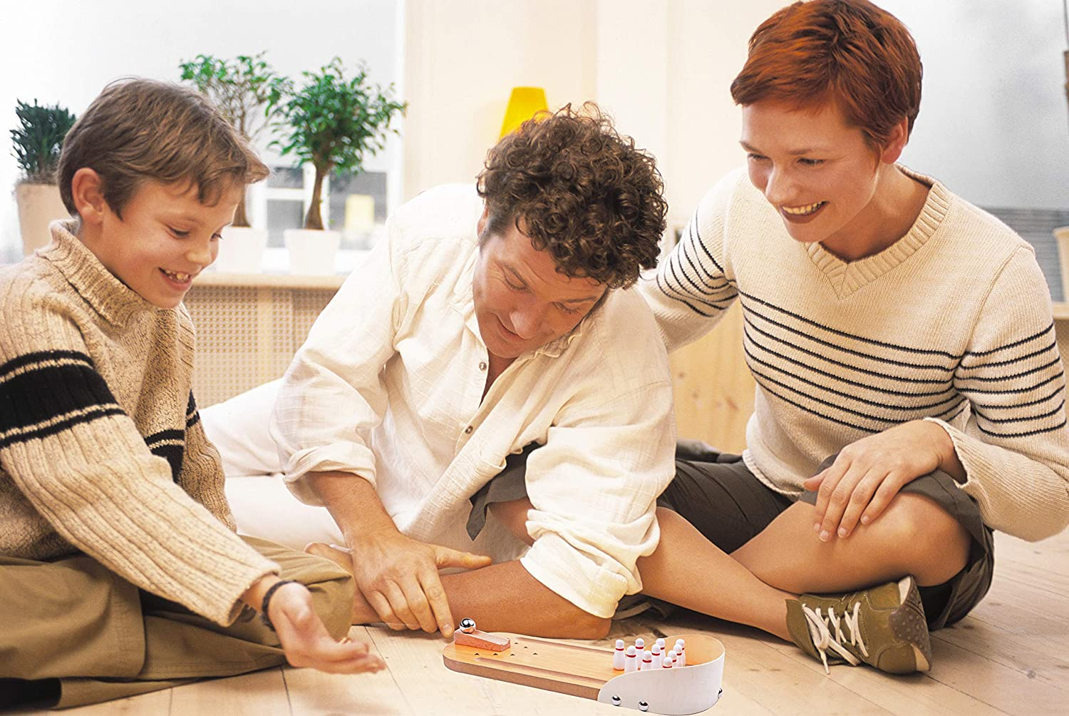 Table Top Mini Bowling Game Set-Tabletop Wooden Board Mini Arcade Desktop Tiny Bowling Shooting Alley Office Desk Stress Relief Gadgets Small Finger Toys Fun Gag Gifts for Menwomen Kids Teens Boys image number 5