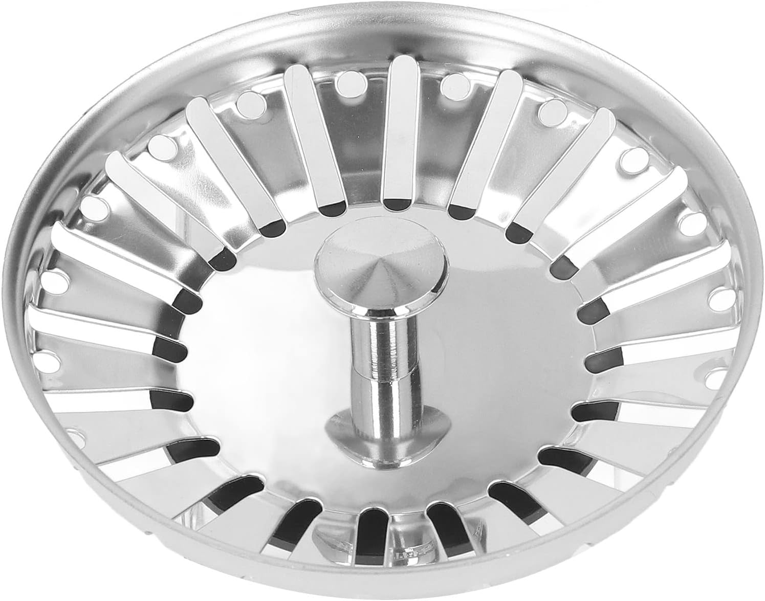 Hyuduo Stainless Steel Kitchen Sink Strainer, 84Mm Diameter, Rubber Base Filter Basket for Drainage image number 6