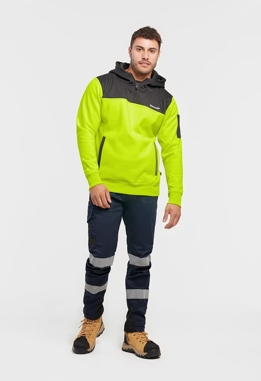 Caterpillar Men'S Hi Vis Hoodie image number 5