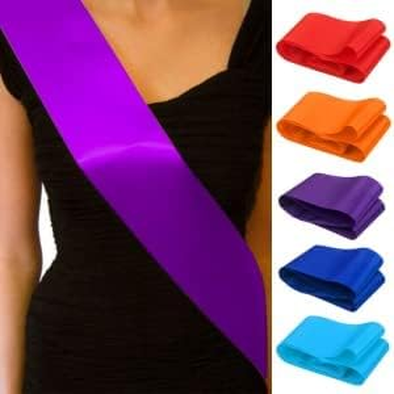 Boolavard Plain/Blank Hen Night Party Sashes - Create Your Own Sash - Blank Sash