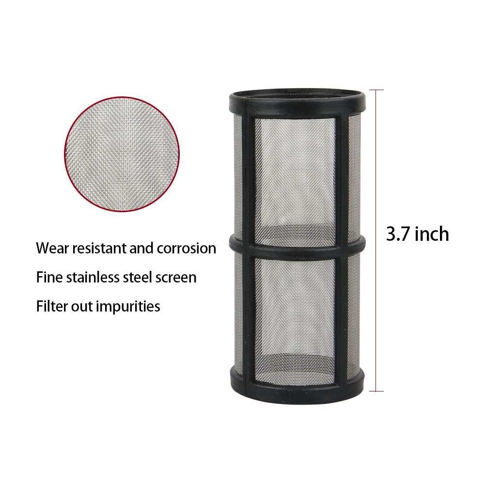 Sooprinse Garden Hose Inlet Filter for High Pressure Washer, Sediment Attachment, 40 Mesh Screen, Extra 2 Pcs 100 Mesh, 3PCS O-Ring and 4PCS Hose Washer image number 4