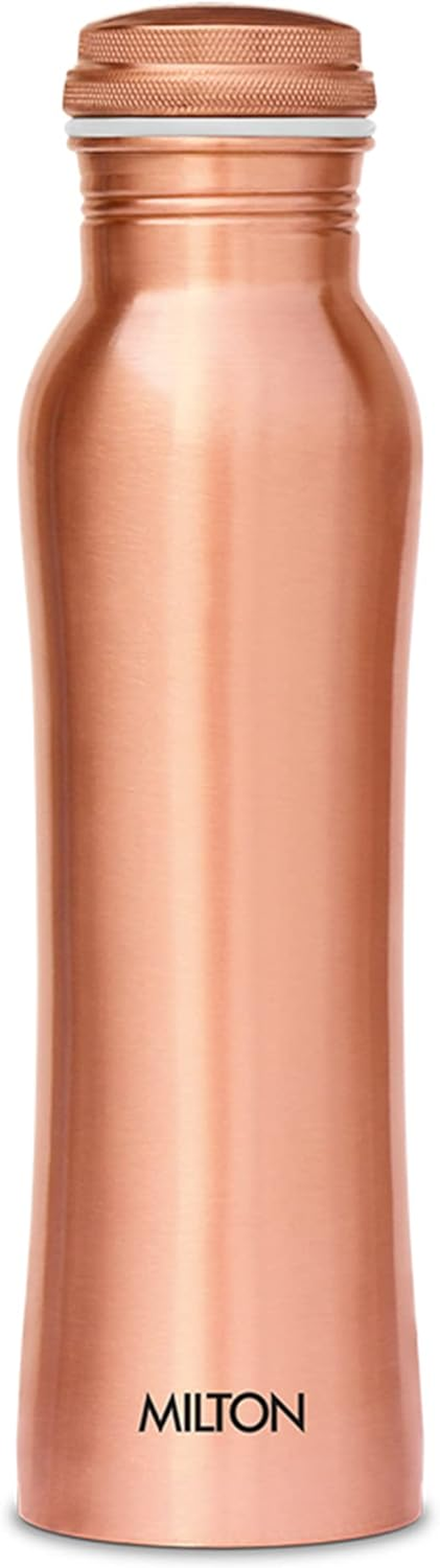Milton Copper Water Bottle 34 Oz Extra Large - an Ayurvedic Pure Copper Vessel, Drink More Water, Lower Your Sugar Intake and Enjoy the Health Benefits Immediately- 920 Ml Copperas