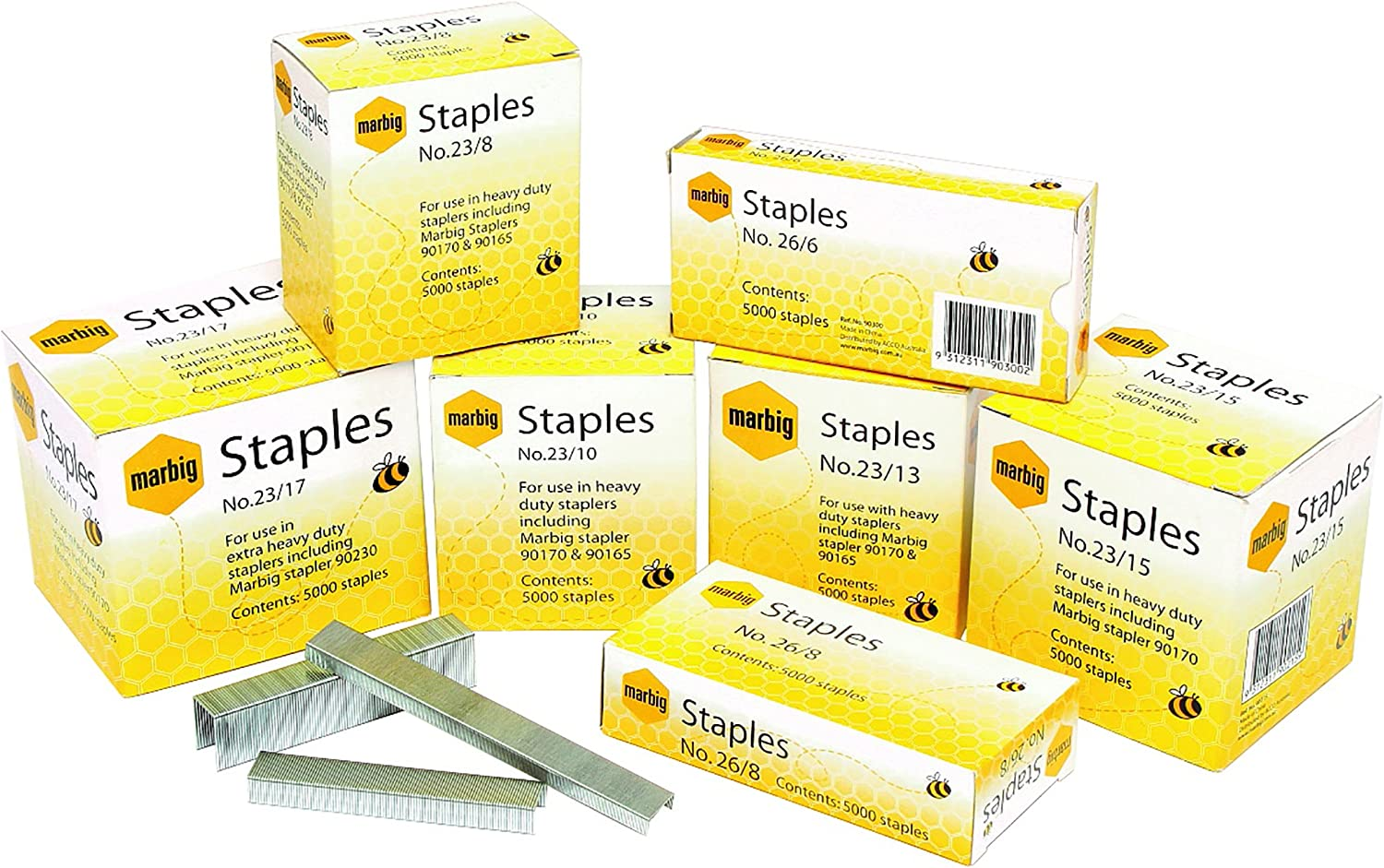 Marbig Staples 23/8Mm Box 5000 H/Duty image number 1
