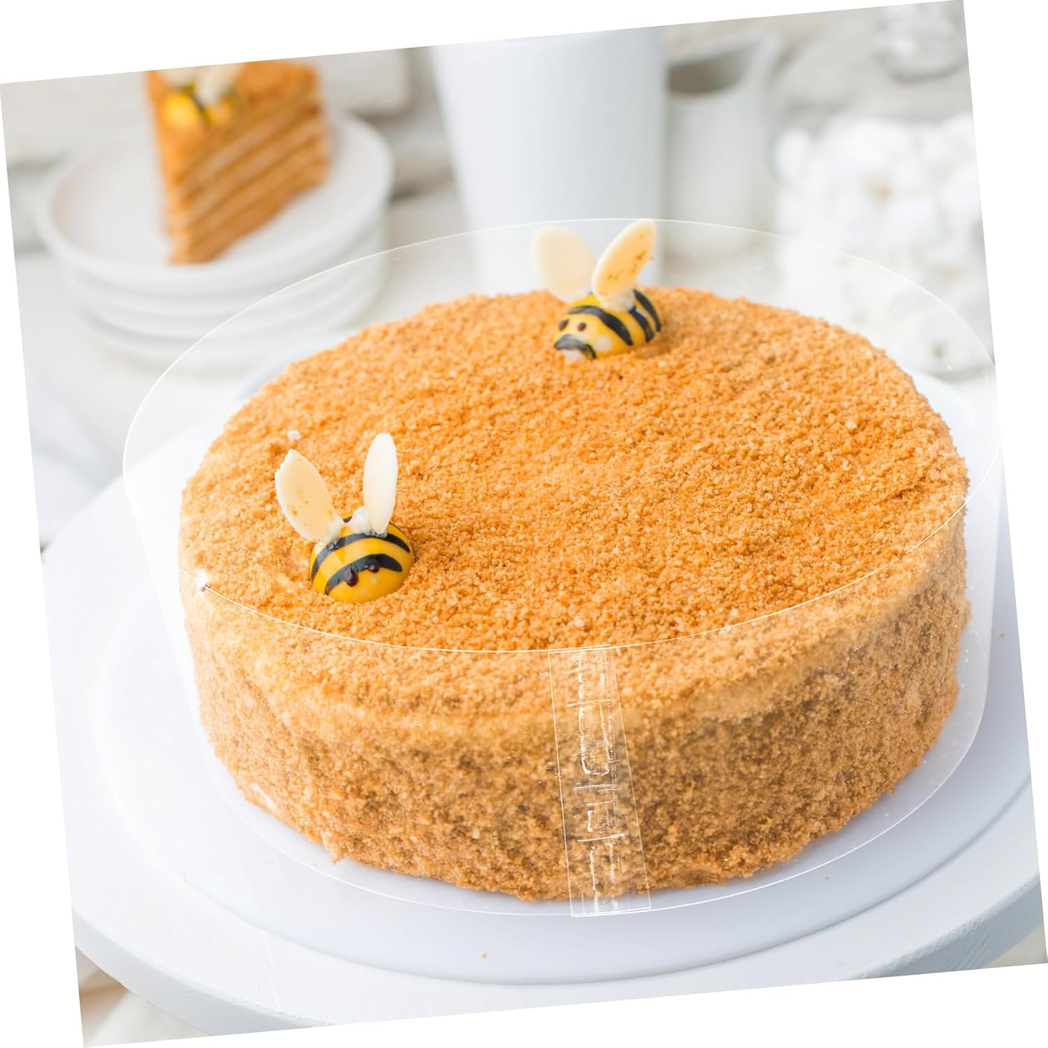 100 Sheets Cake Decorations Self-Adhesive Cake Collars for Birthday Wedding Baking image number 2