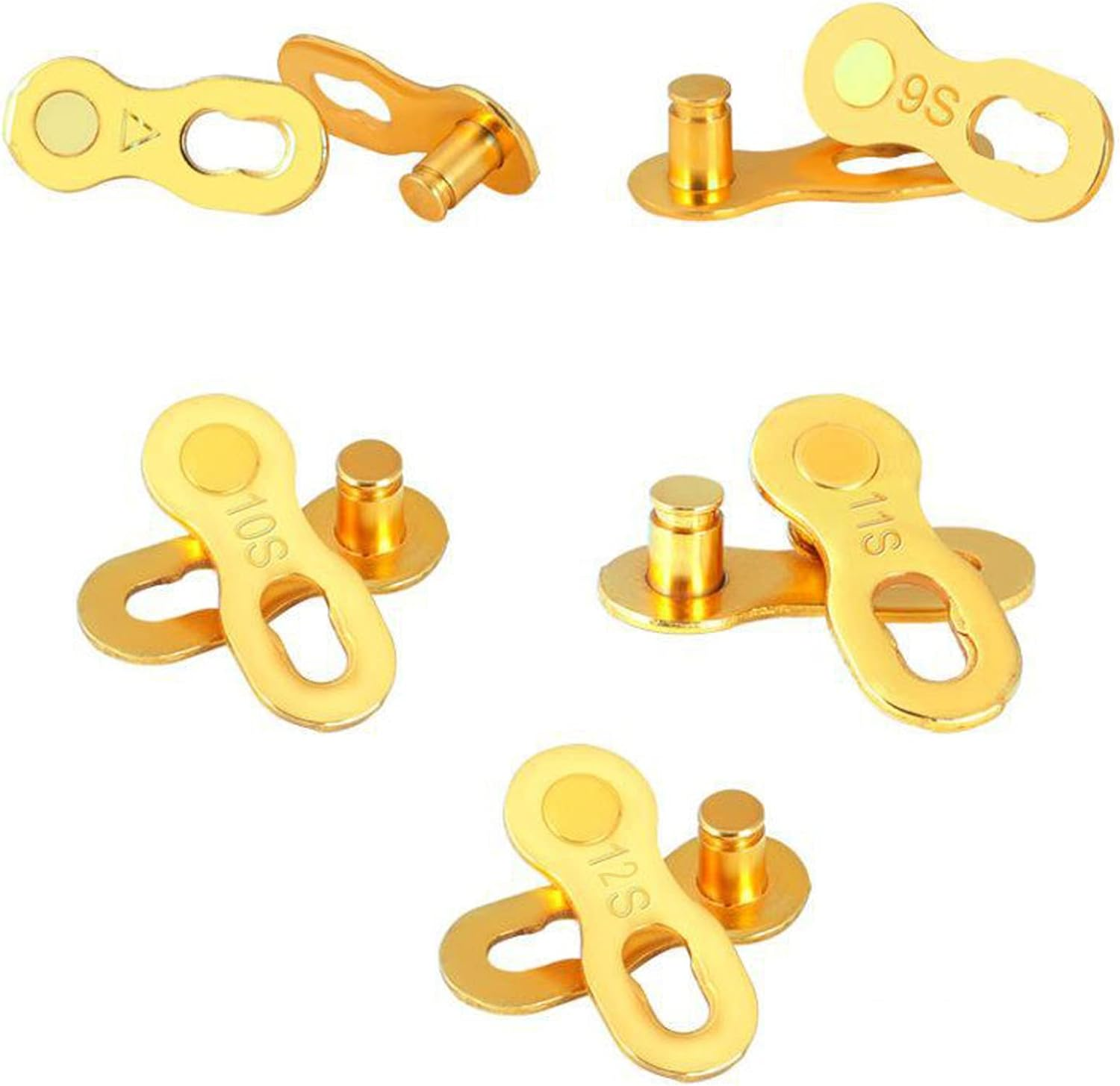 8 Pairs Bicycle Missing Link, 6/7/8/9/10/11/12 Speed Bike Chain Connector Lock Set, MTB Road Bicycle Connector for Quick Master Link Joint Chain Pin (11 Speed) - 11 Speed image number 2