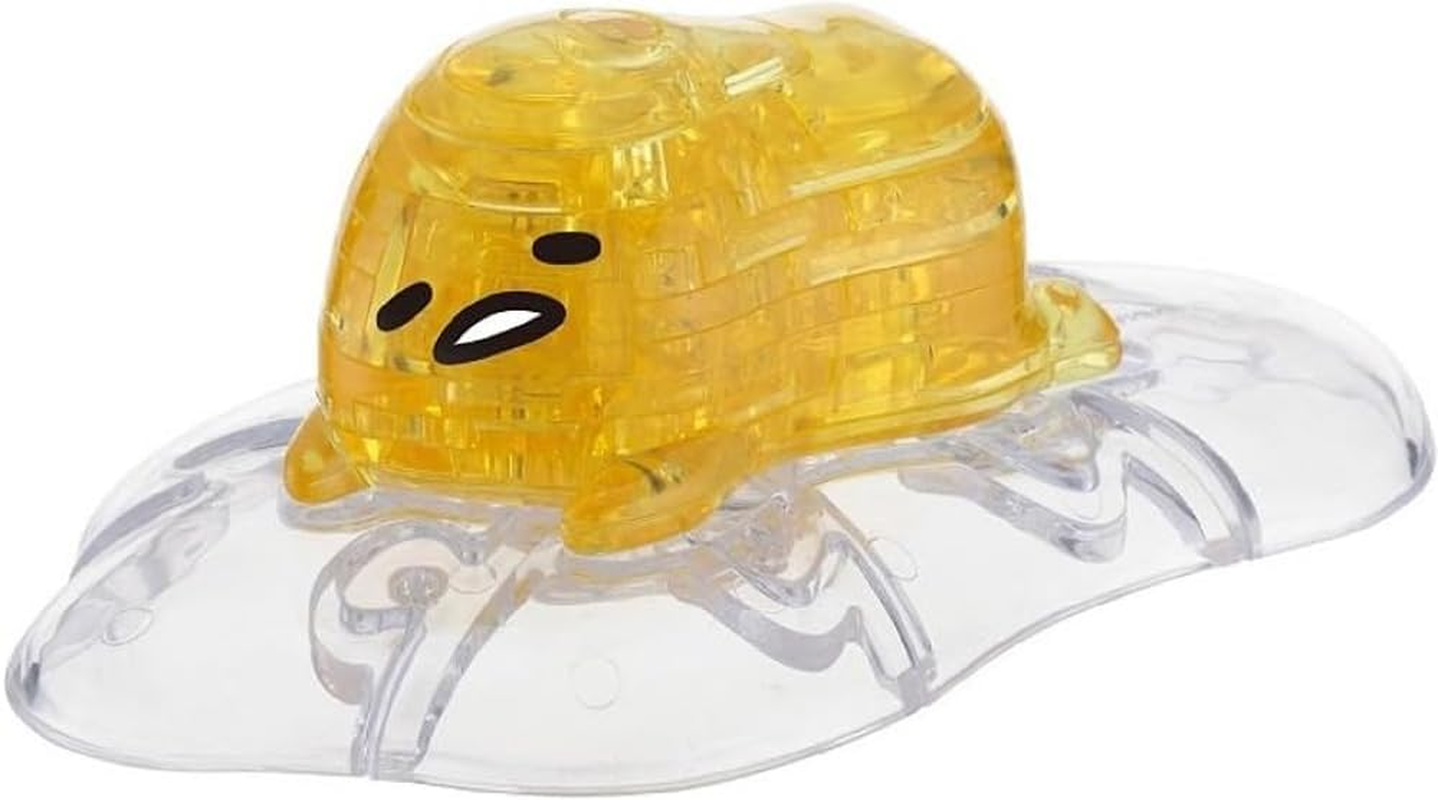 Hanayama Crystal Gallery Series 3D Puzzle 32 Transparent Pieces Sanrio Gudetama image number 1