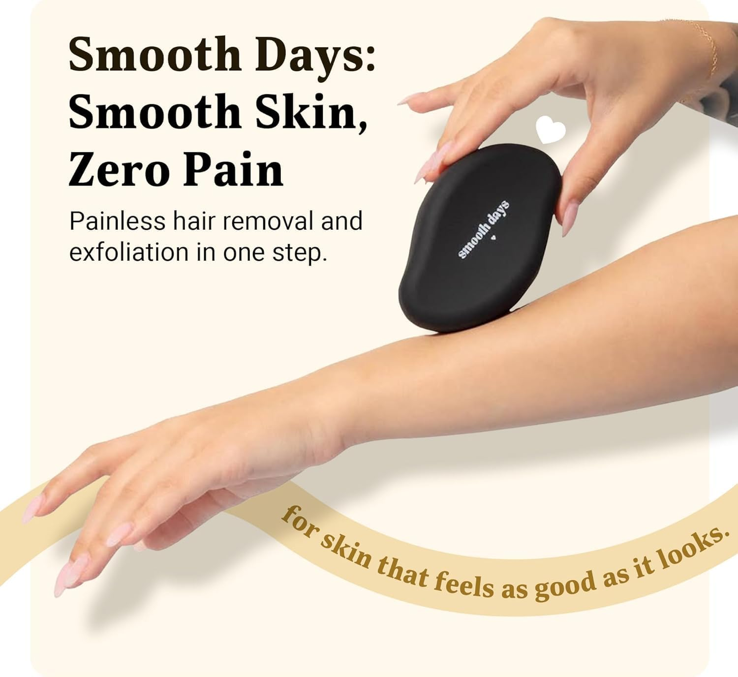 Crystal Hair Eraser for Women and Men | Reusable Hair Removal Tool with Nano-Crystalline Technology | Painless Exfoliation for Back, Arms, Legs | Eco-Friendly, Long-Lasting Design image number 1