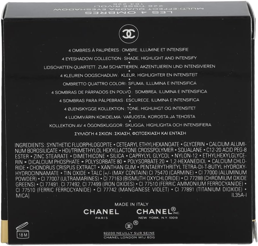 Chanel Les 4 Ombres Quadra Eye Shadow, No.226 Tisse Rivoli, 2 G image number 1