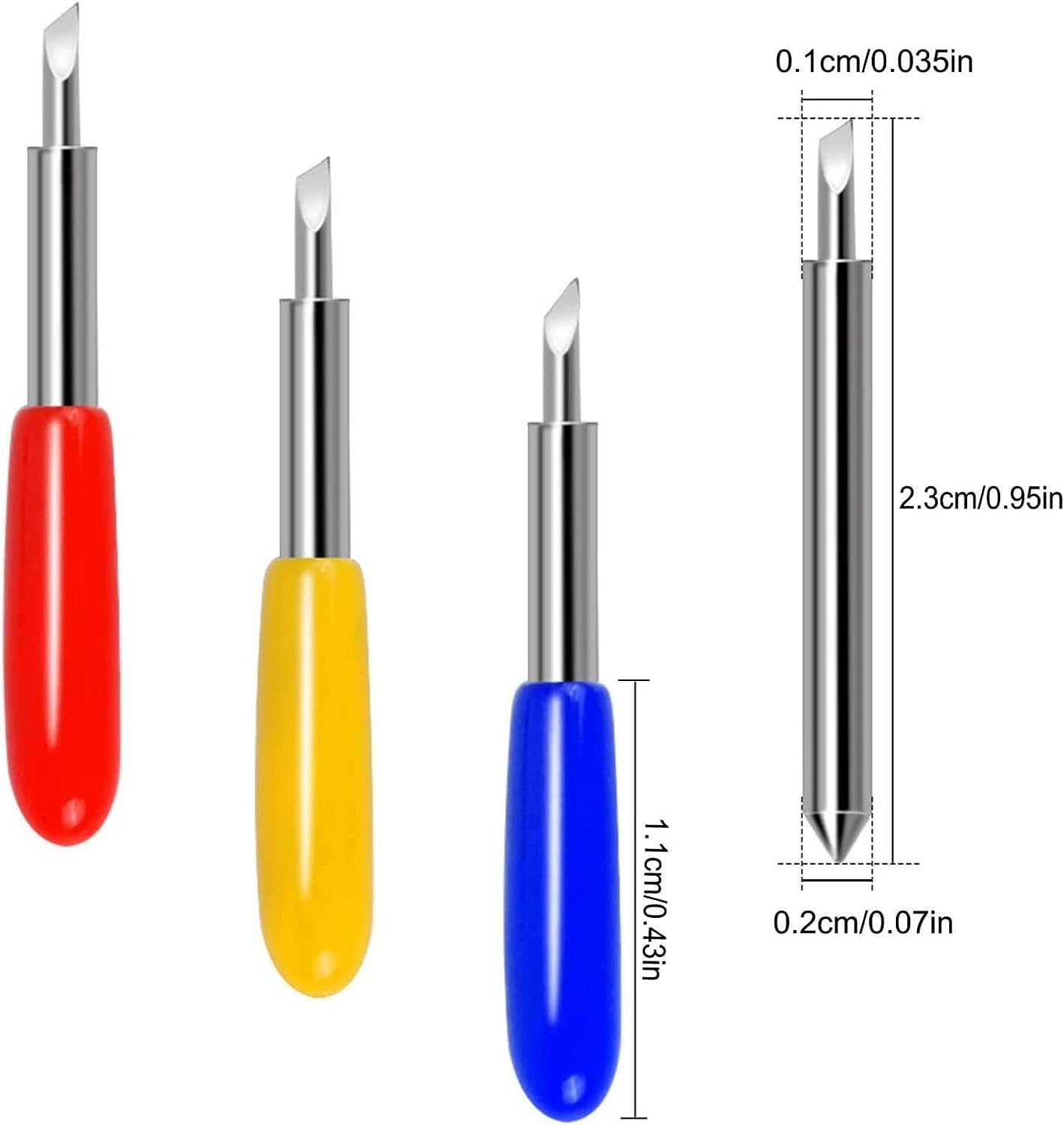 40 PCS Replacement Blades for Cricut Explore Air 2 - Cut Vinyl and Fabric with 20P 45&deg;, 10P 30&deg;, and 10P 60&deg; Blades image number 5