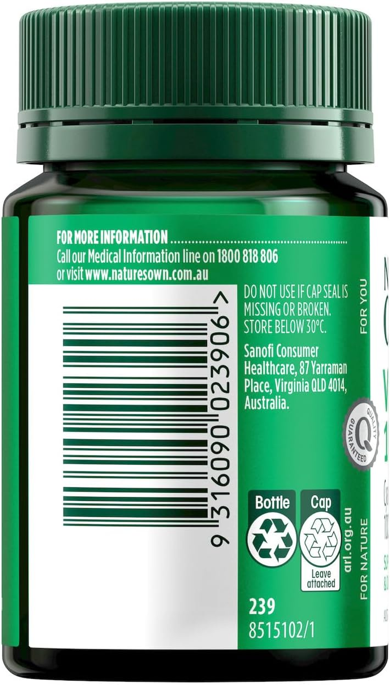 Natures Own High Strength B12 1000Mcg Tablets 60