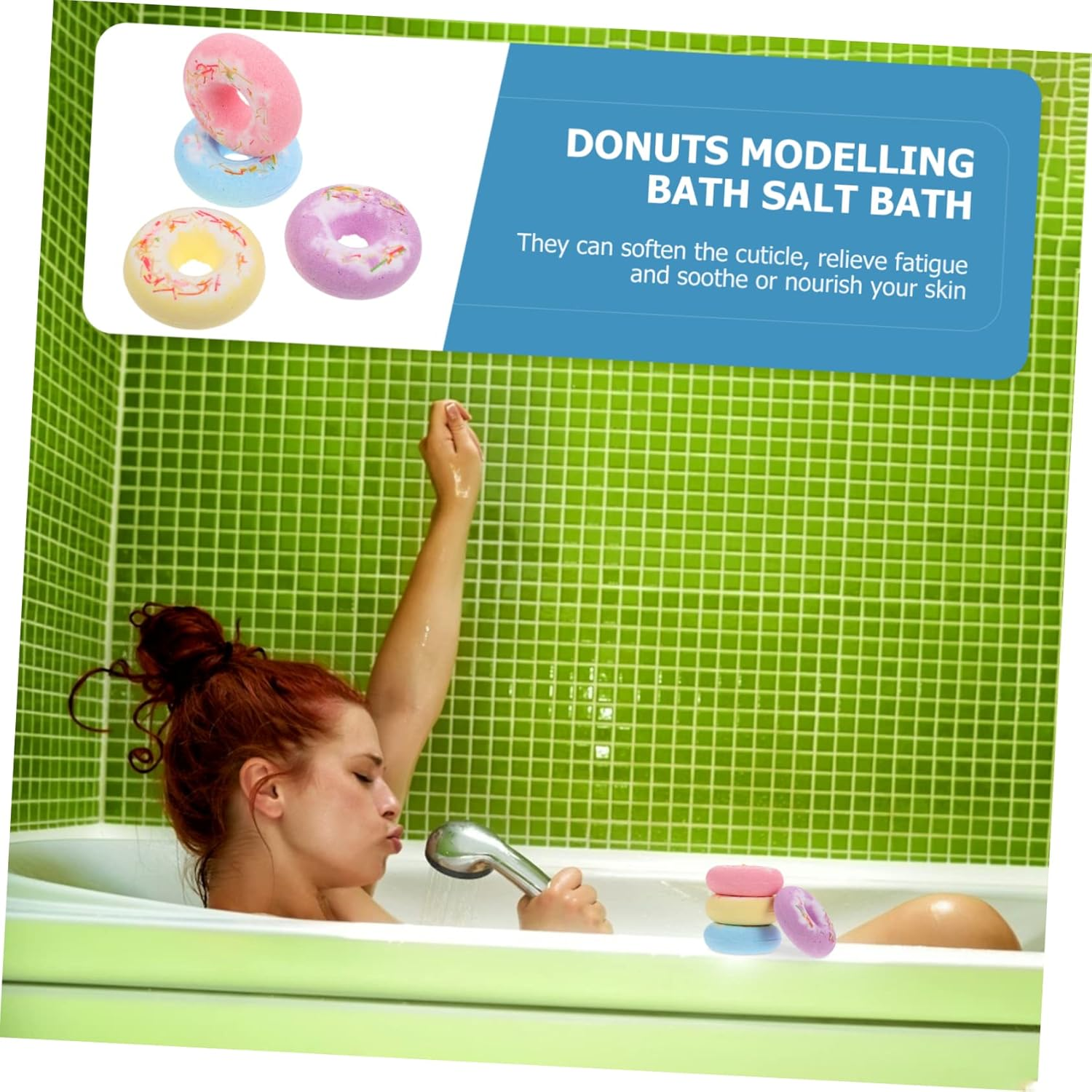 4Pcs Natural Bath Salt Moisturizing Explosion for Relaxing Random for Spa and Skin Care Each image number 3