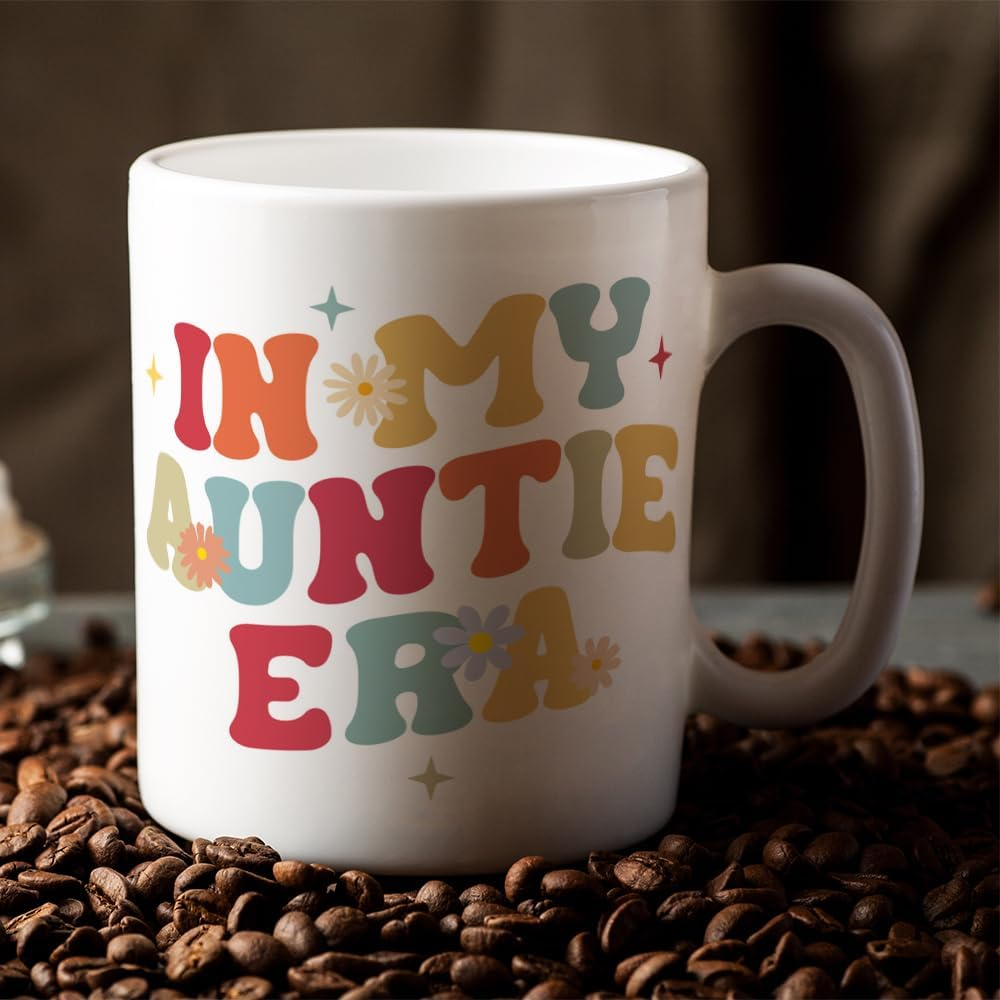 Fatbaby Auntie Coffee Mug Gifts for New Aunt,Pregnancy Announcement Gifts for First Time Aunt, Aunt to Be, Mother'S Day Birthday Christmas Gifts for Aunt 11OZ image number 2
