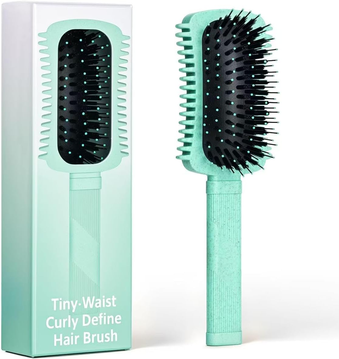 Curly Hair Defining and Styling Brush for Volume, Shaping Women'S Curls (Green 1PC)