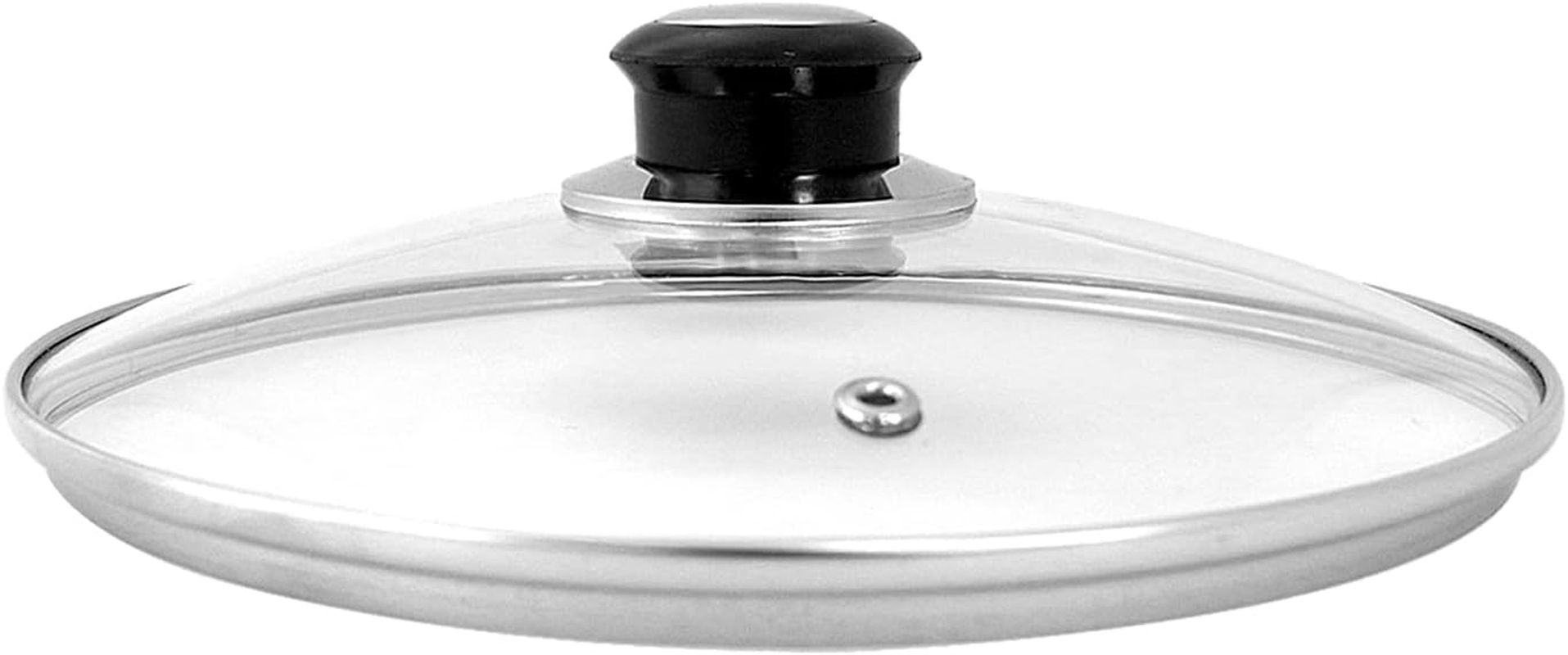 Frypan Pot Wok Glass Cover Replacement Standard round Tempered Glass Lid 16Cm - 36Cm (22Cm) image number 3