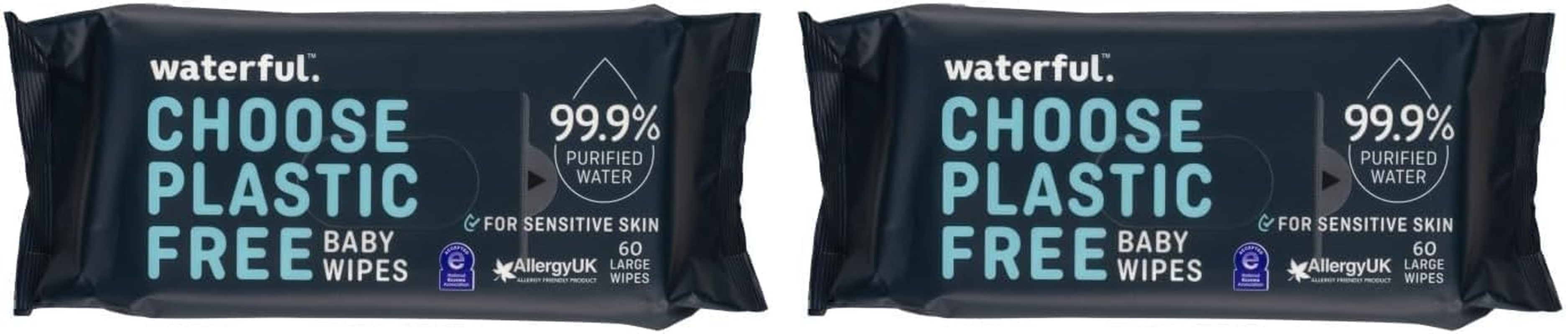 Plastic Free Baby Wipes 60 Pack image number 1