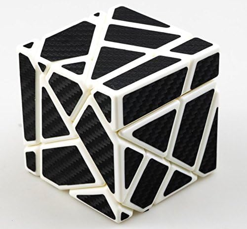Cuberspeed Ghost 3X3 White with Black Sticker Magic Cube 3X3 Ghost White 3X3X3 Speed Cube Black Sticker image number 2