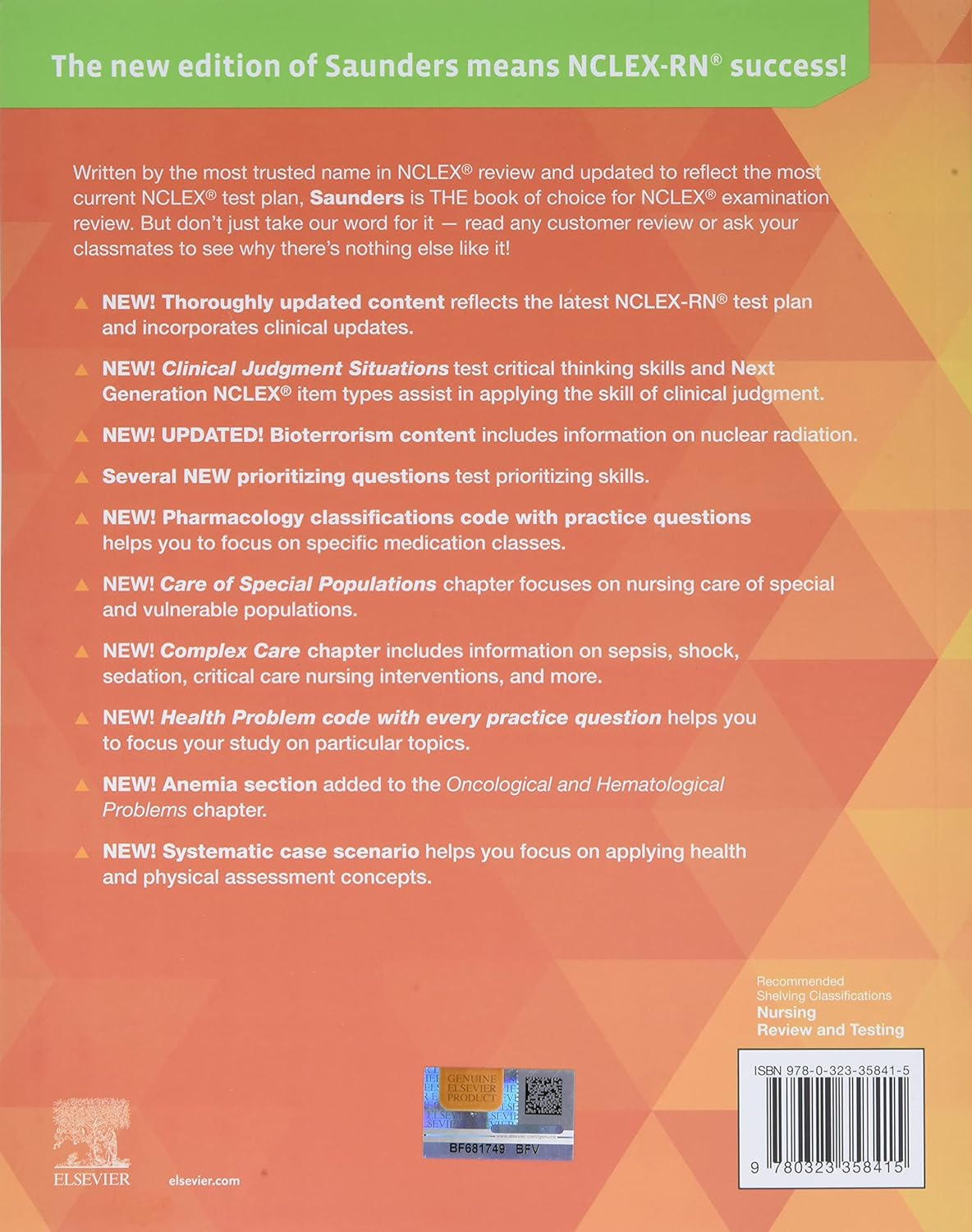 Saunders Comprehensive Review for the NCLEX-RN Examination image number 3