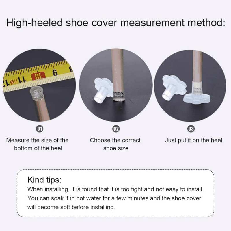 Grass Heel Protector for Shoes Women, Heel Cap for High Heel Grass, Heel Cover for Pump Heel Grass Stoppers Heel Guards for High Heel Shoes Noise Protector for Grass Heel Stoppers for Grass Wedding image number 4