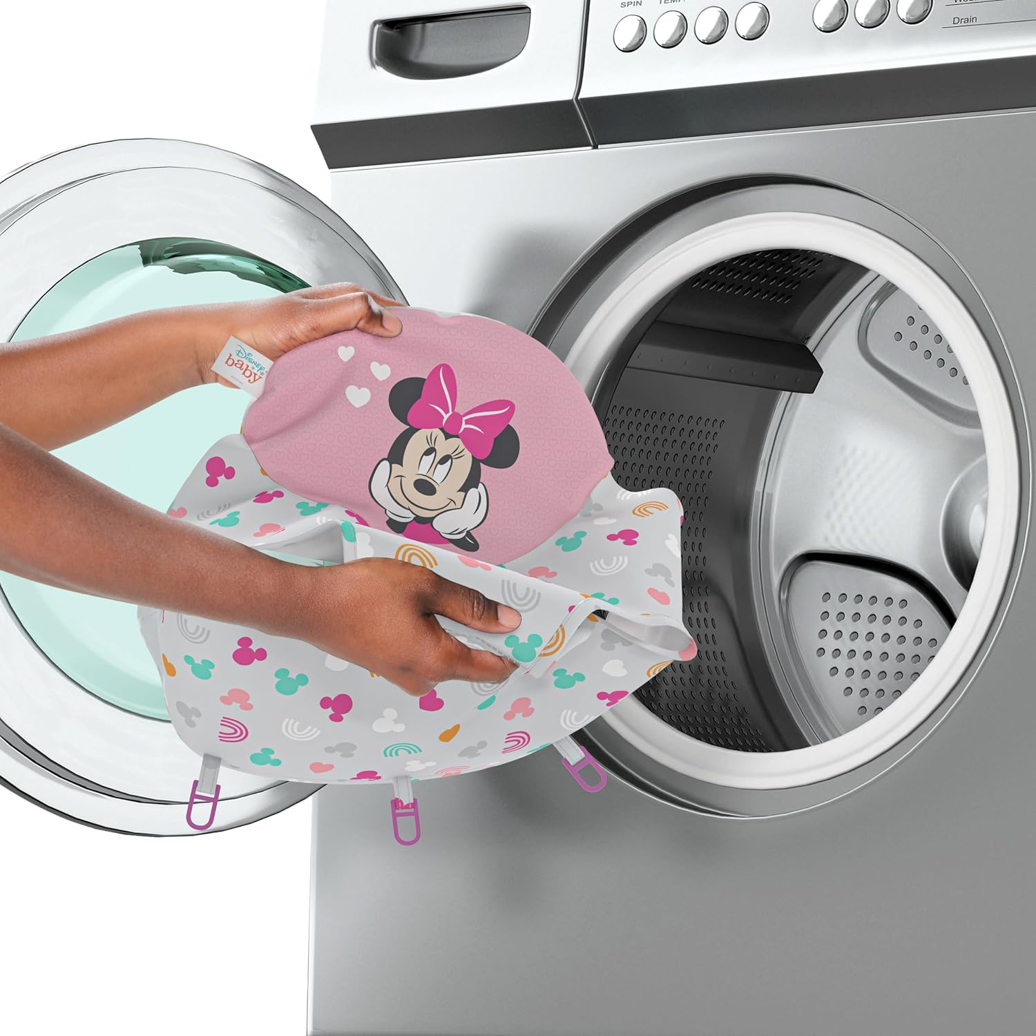 Bright Starts Disney Baby Minnie Mouse Forever Besties 2-In-1 Baby Activity Walker - Easy Fold Frame and Removable -Toy Station, 6 Months and Up image number 5