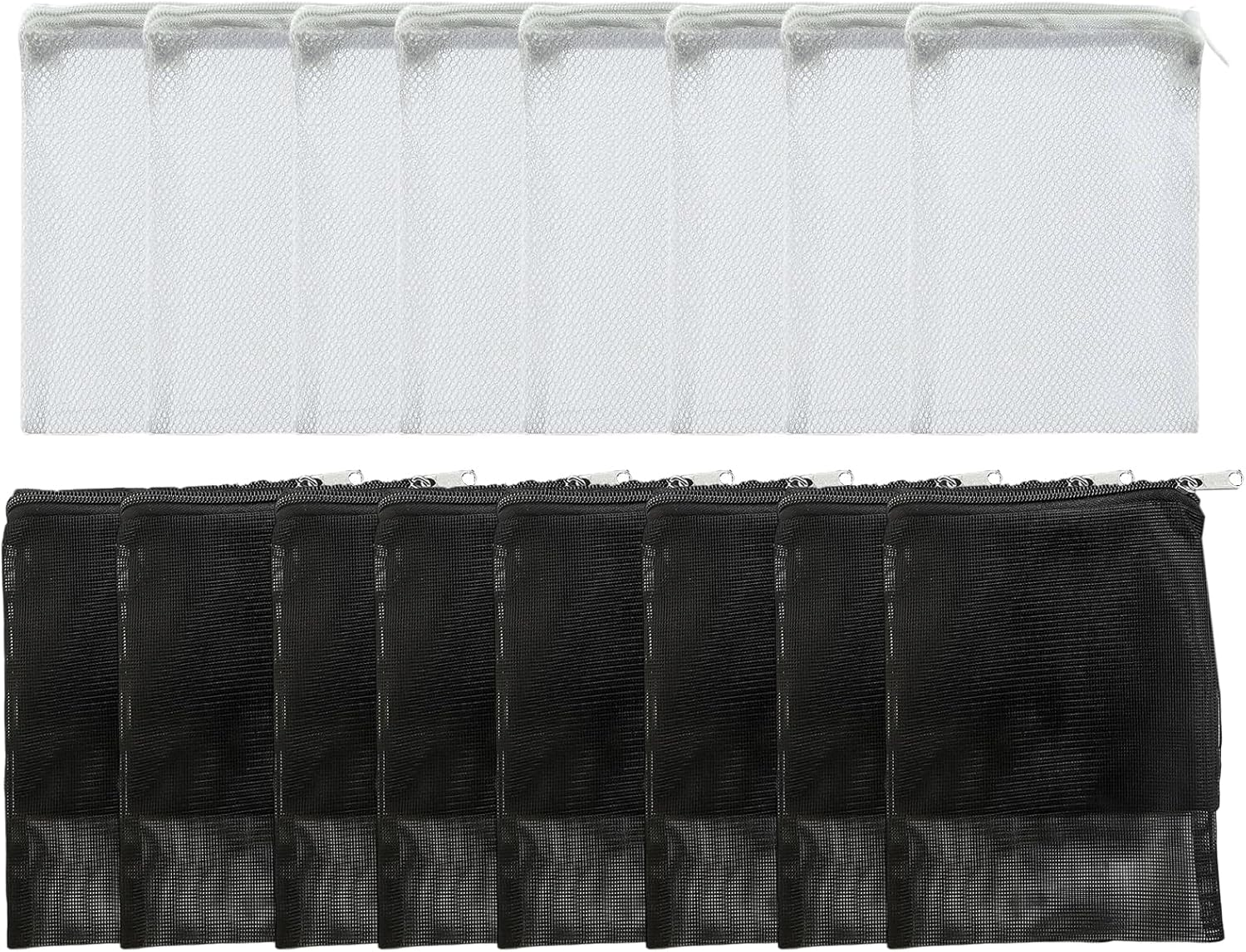 16 Pcs Aquarium Filter Media Bags, Fine Mesh Reusable Zipper Bags for Bio Balls, Activated Carbon, Ceramic Rings, Fish Tank Filter Media Storage, Size 15X20Cm image number 2