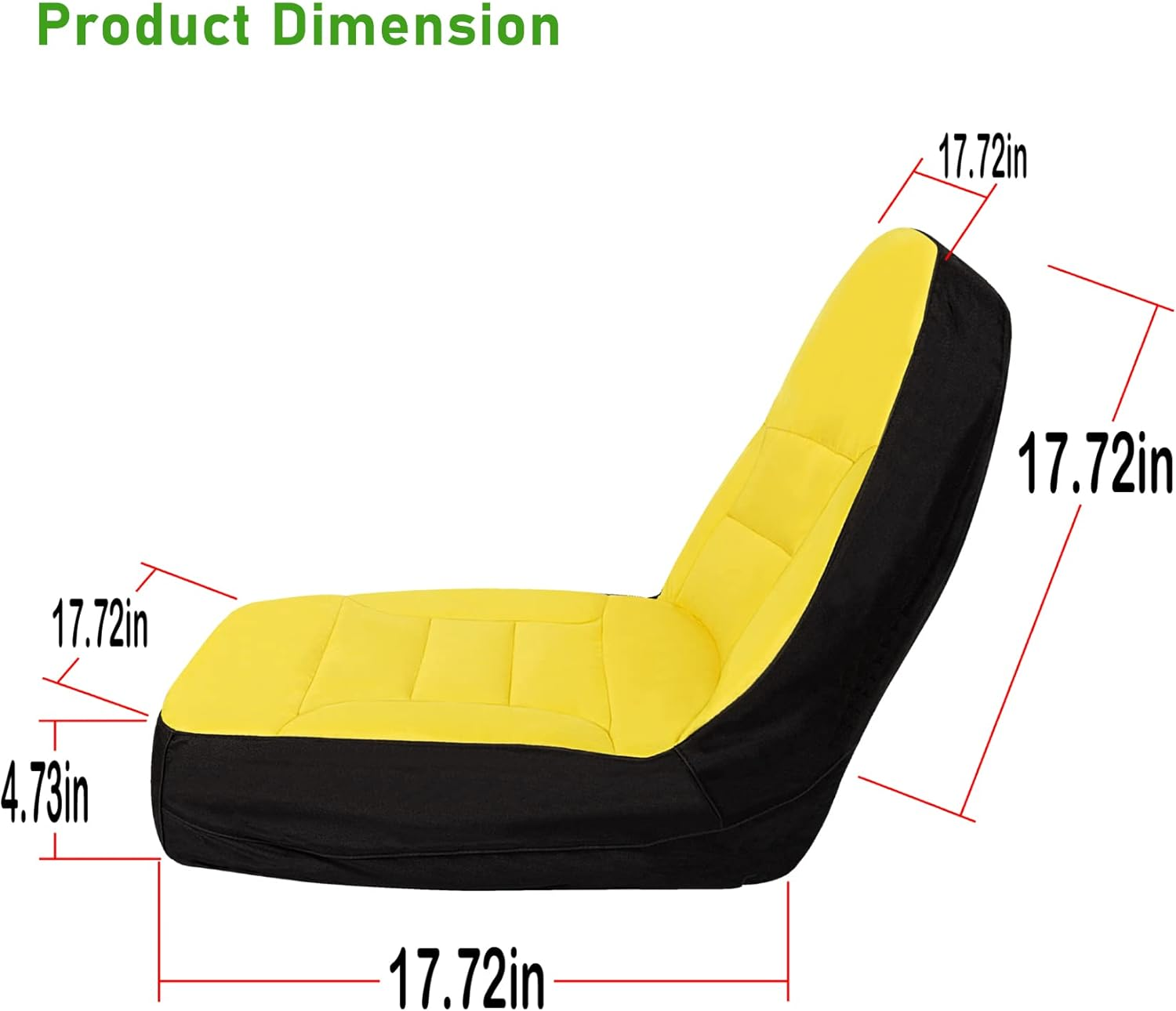 LP68694 Seat Cover Compact Utility Tractor Cushioned Seat Cover Fits for John Deere Compact Utility Tractor with Armrest 1025R,2025R - Oxford 300D Fabric, Waterproof image number 2