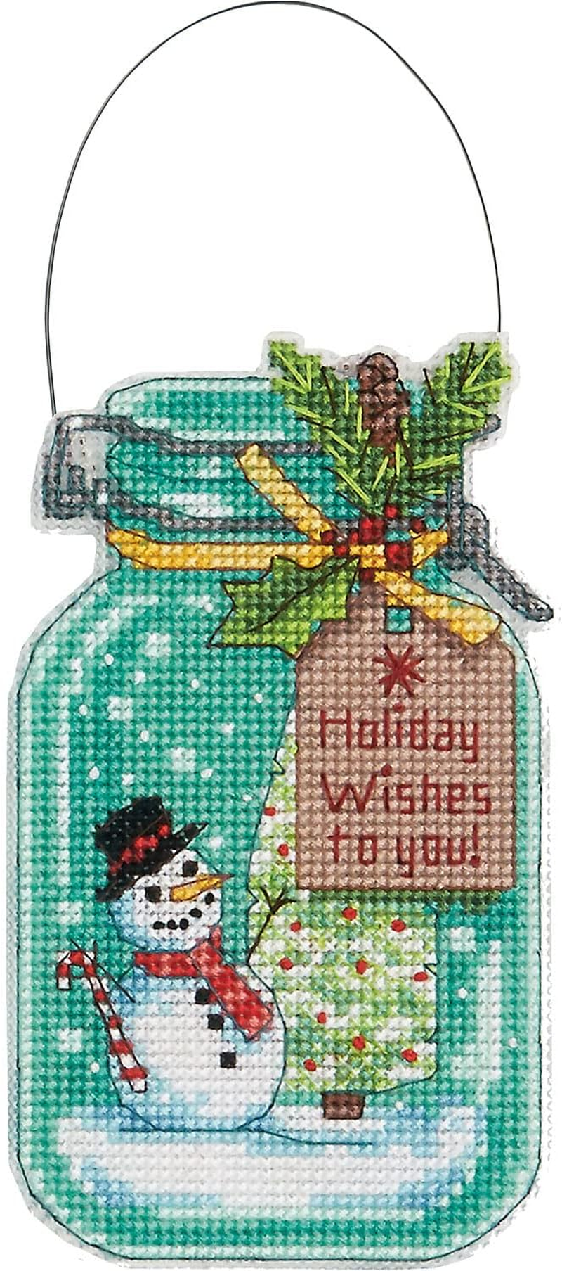 Dimensions Christmas Jar Ornaments Counted Cross Stitch Kit, 18 Cm image number 6