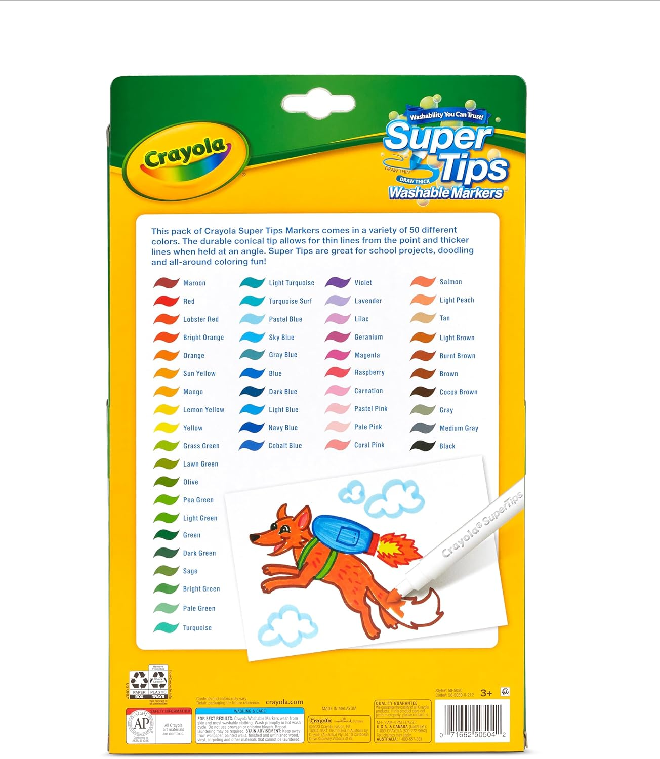 50 Supertip Markers image number 1