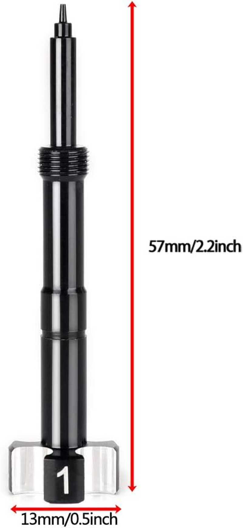 Air Fuel Mixture Screw CNC Adjust Carb FCR Air Screw Compatible with KEIHIN Carburetor Four-Strokes FCR Carbs Motorcross Motorcycle(Black) - Blue image number 5