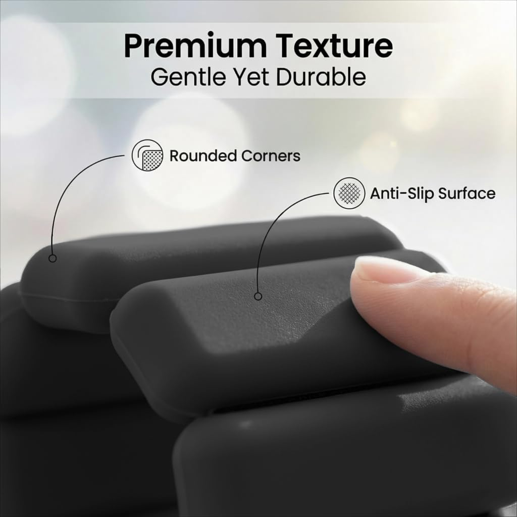 Wearable Wrist&Ankle Weights - (2Lb/Pair&4Lb/Pair),Silicone Bracelet Wrist Bangles for Men Women,Workout Resistance Weights for Exercise,Jogging,Yoga,Gym,Strength Training image number 6