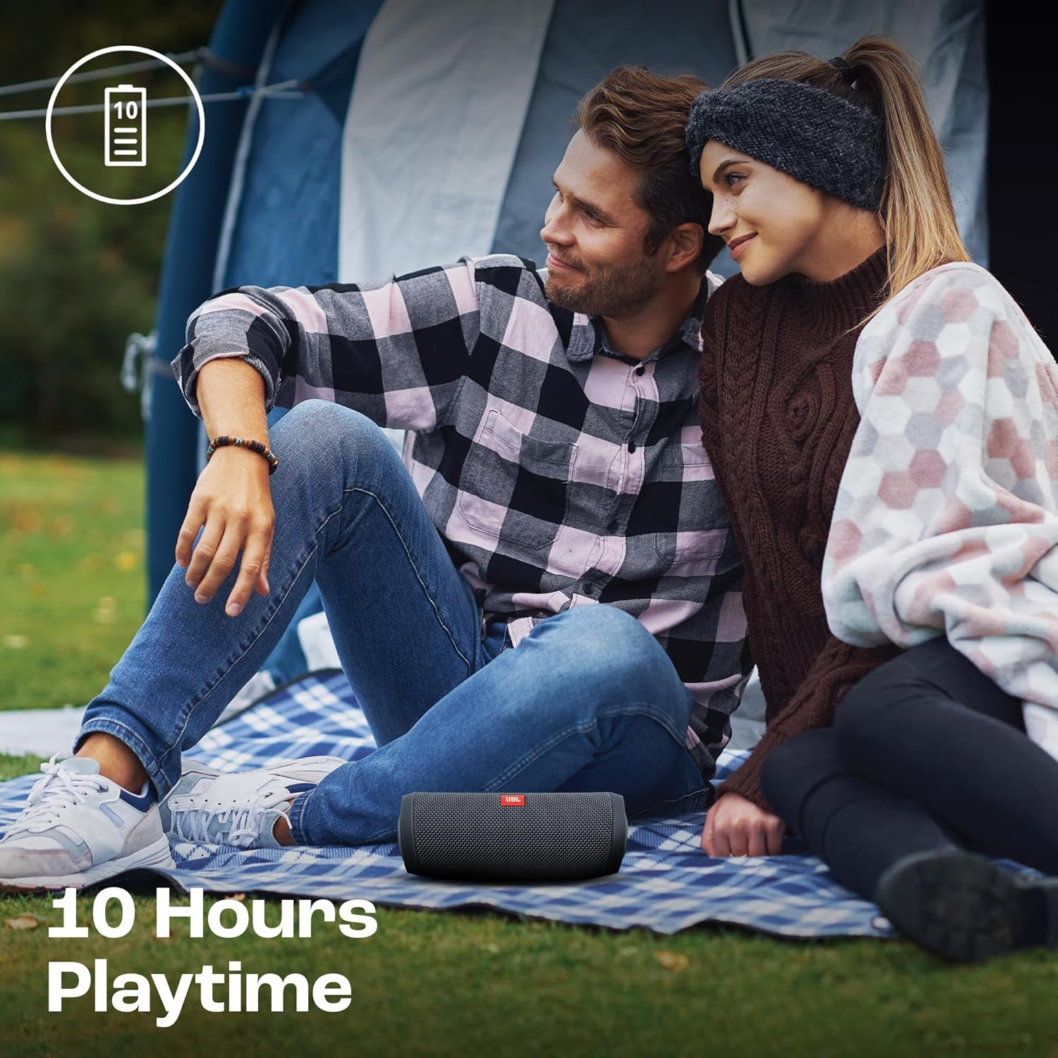 JBL Flip Essential 2, Bold Portable Sound, 10 Hours of Playtime, Make a Splash with IPX7 Waterproof Design, Eco-Friendly Packaging, Gun Metal image number 2