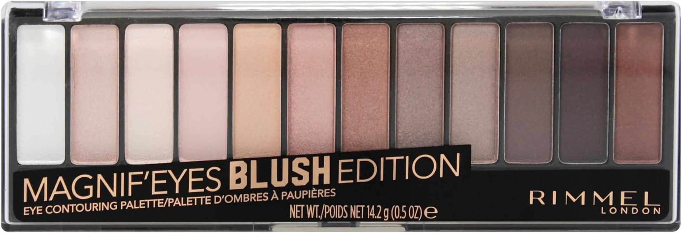 Rimmel Magnif'Eyes Eyeshadow Palette, Wow, 0.5 Ounce, Pack of 1