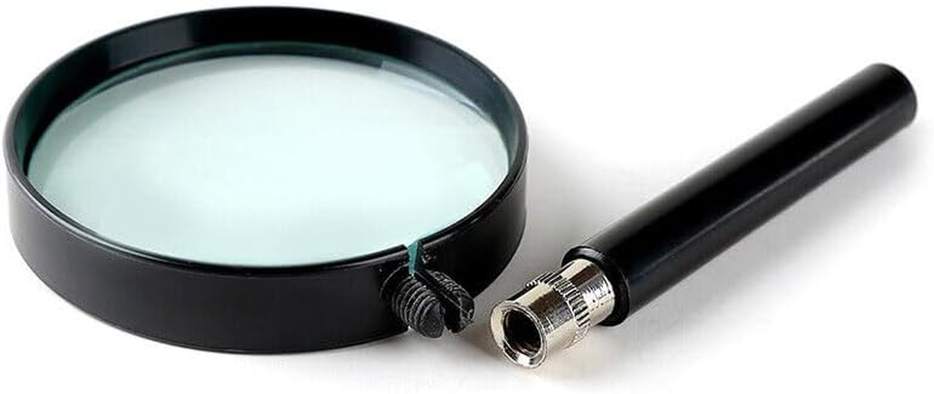 AIMALL 10X Magnifying Glass Lens, 50MM Silver Metal Handheld Magnifier for Jewelry, Reading, and Detailed Work, Durable and Lightweight, Ergonomic Design image number 6