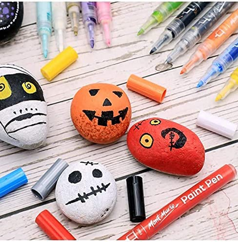 Mont Marte Signature Fine Tip Acrylic Paint Pens (12 Pieces) image number 4