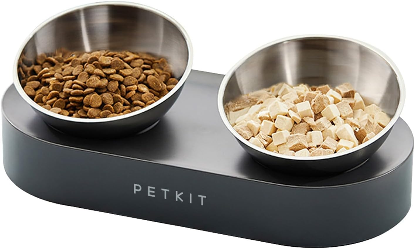 PETKIT Raised Dog Cat Food Bowl 304 Stainless Steel, Elevated Pet Food and Water Bowl Dishes, Elevated Cat Bowls, Non-Slip Tilted Cat Bowl No Spill image number 2