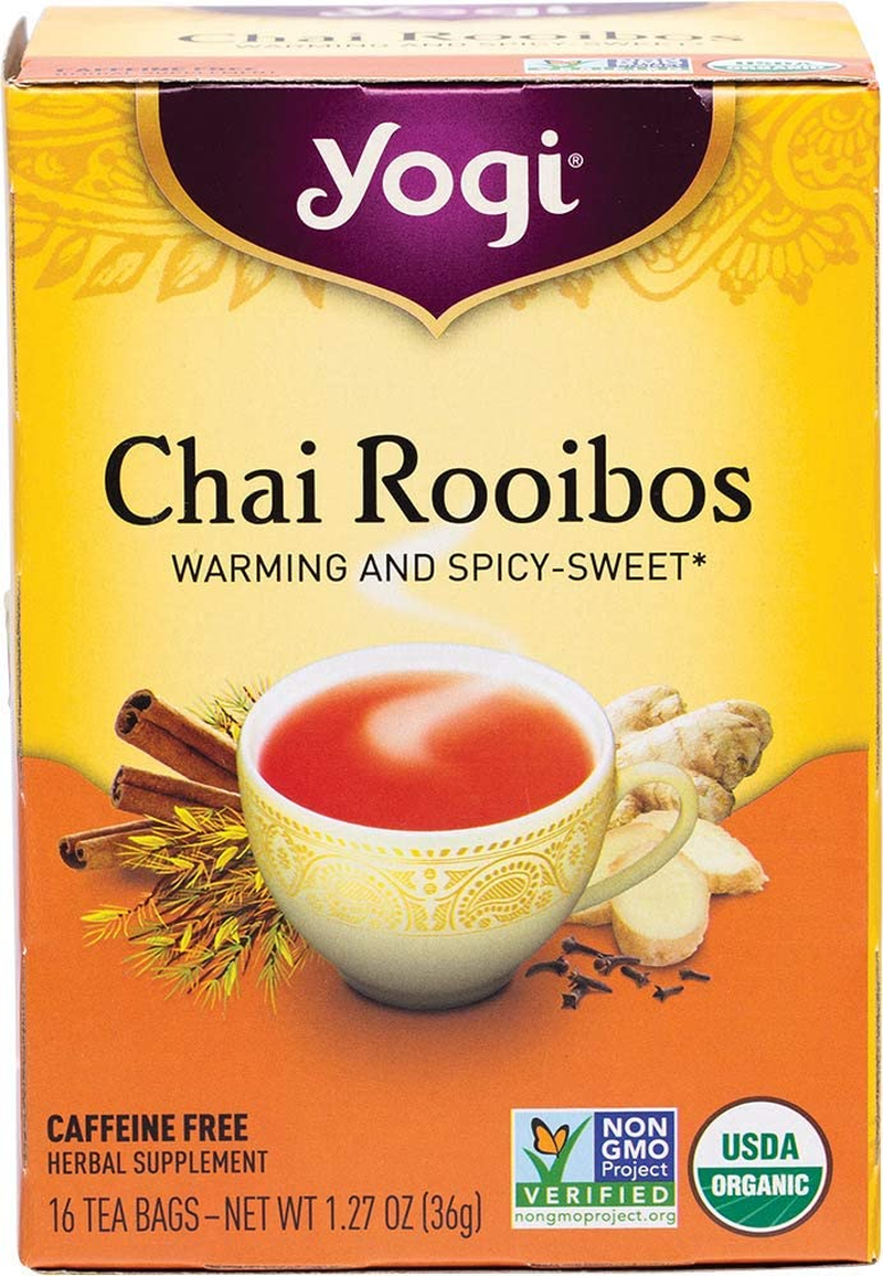 YOGI TEA Herbal Tea Bags Chai Rooibos 16 Tea Bags