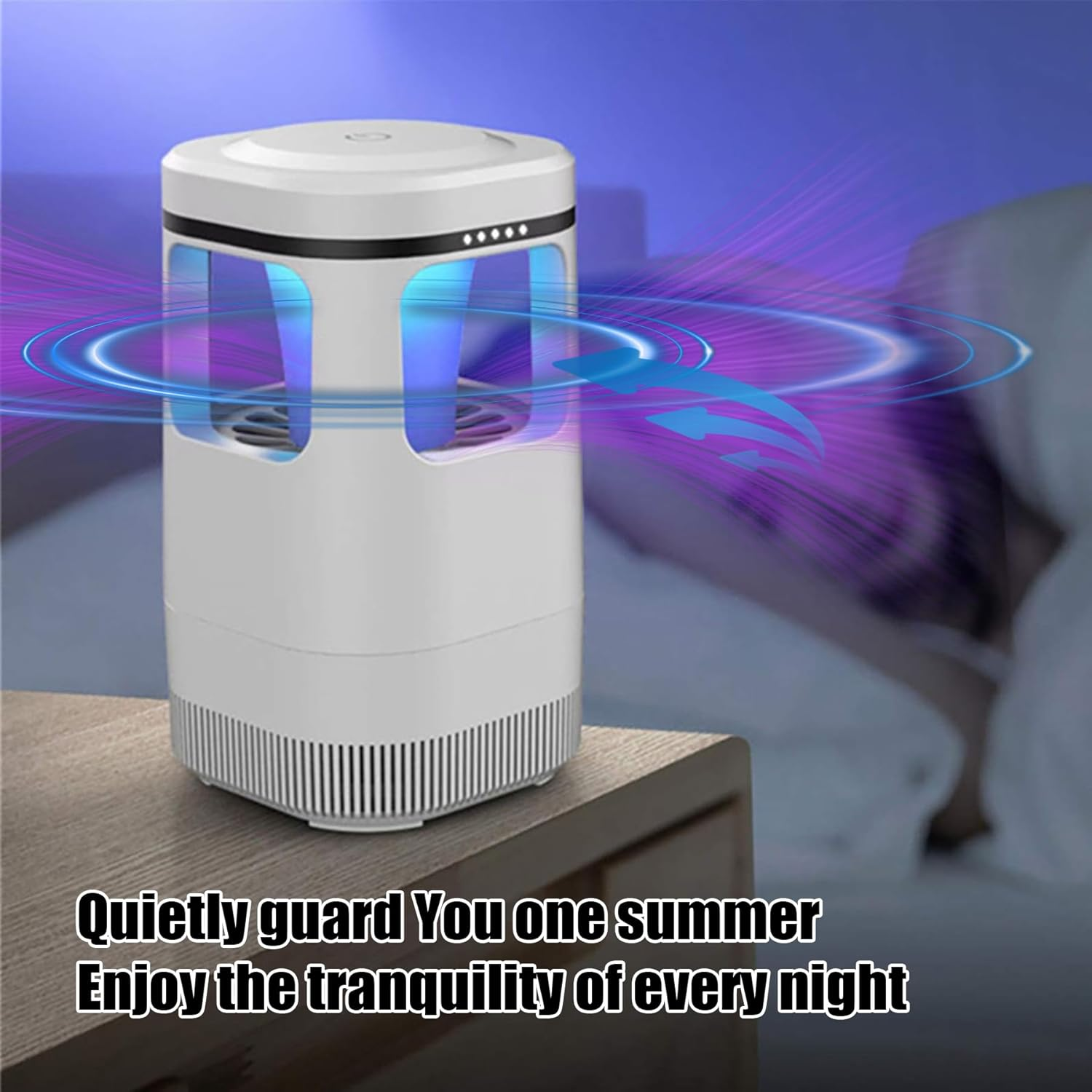 Electric Fly Catcher, IGGDOQI Portable Bug Zapper, USB Mosquito Killer, Fly Killer UV Insect Killer Bug Zapper, 360&deg; Attract Zap Flying Insect for Patio Bed Office Camping and Home