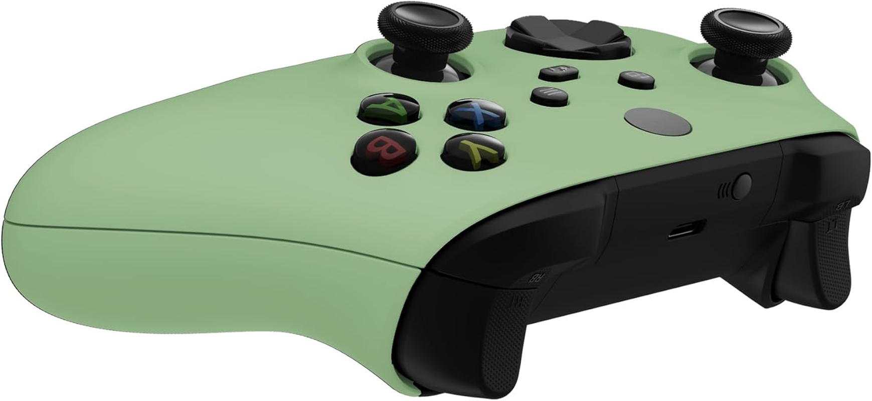 Extremerate Side Rails Grips Shell for Xbox Series X & S Controller, Matcha Green Custom Accessories Back Panels Cover Faceplate for Xbox Core Wireless Controller [Controller NOT Included] image number 6