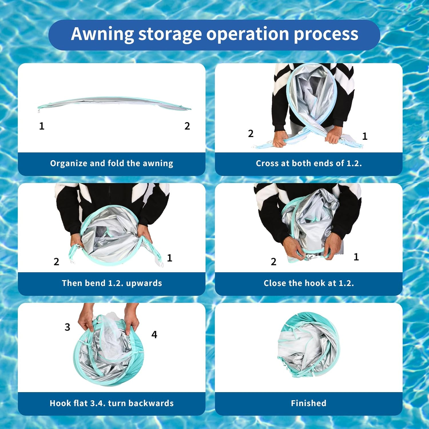 Inflatable Shark Pool Floats Chair with Canopy, Cup Holders for Adults | Large Pool Lounge Chairs with Adjustable Sunshade, Drink Holder and Ergonomic Headrest | Beach Floats Pool Chair image number 1