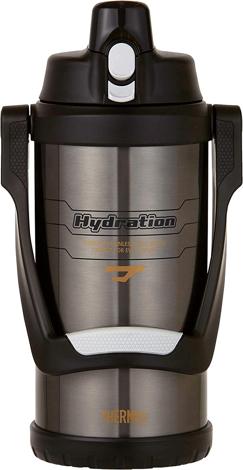 Thermos Stainless Steel Vacuum Insulated Hydration Bottle, 2L, Grey, FFO2000AUS image number 1