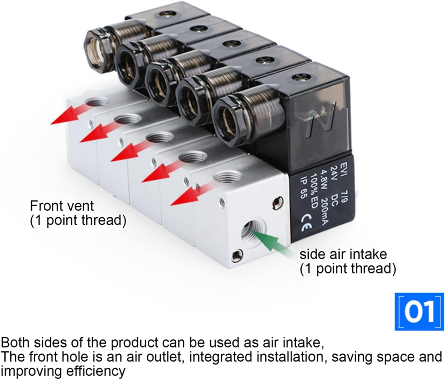 12V/24V 12V/24V Electric Solenoid Air Valve 1/8" BSP 1/8" Brass Electric Solenoid Valve (DC12V)
