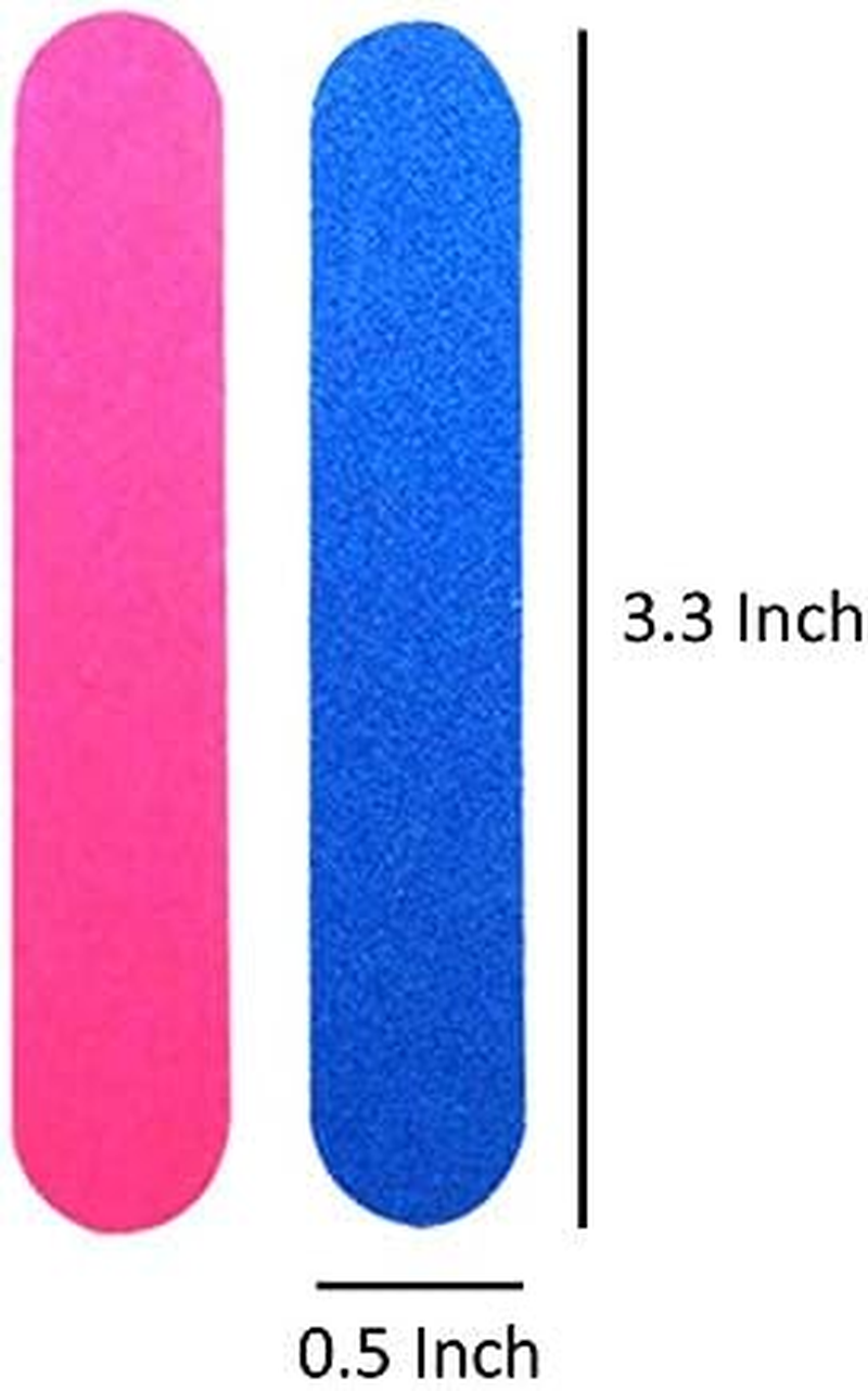 Small Nail Files Bulk, 100 Pcs Disposable Double Sided Emery Boards Travel Size for Men, Women, Kids (3.3 Inch) image number 3