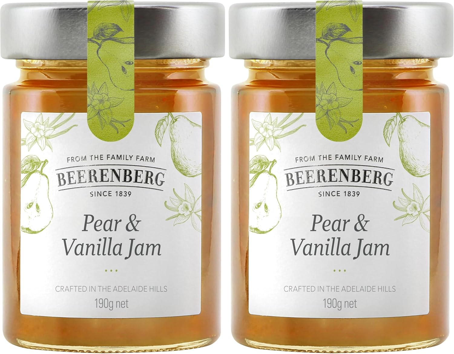 Beerenberg Pear & Vanilla Jam, 190 G image number 1